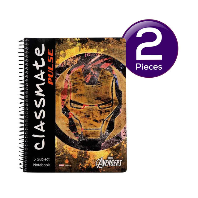 Classmate Single Line Spiral Notebook (267 x 203mm, Assorted Design) 1 pc Combo