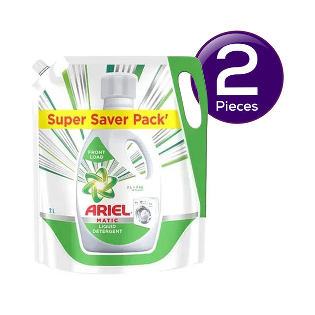 Ariel Liquid Detergent Front Load | Stain Removal in Washing Machine 2 l Combo