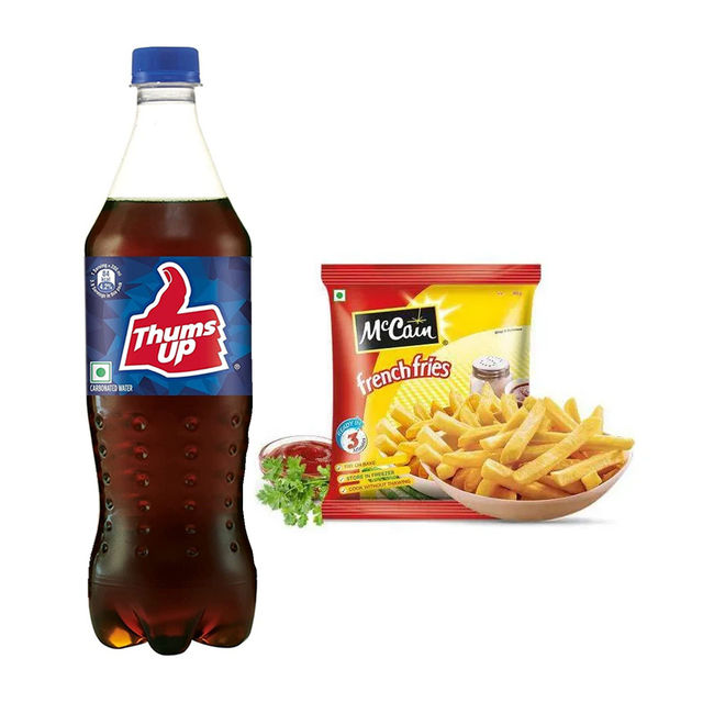Mccain French Fries(420gms) & Thums Up Soft Drink(750ml) Combo