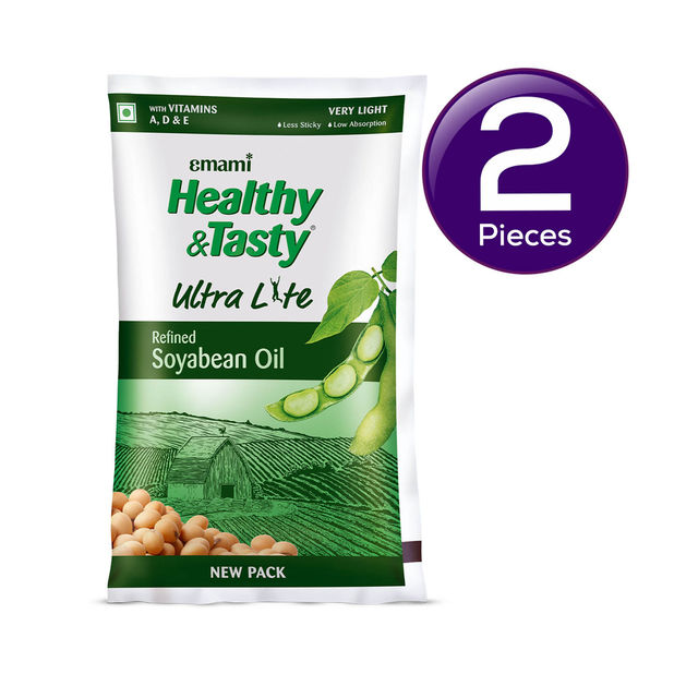 Emami Healthy and Tasty Soyabean Oil PP 1 l Combo