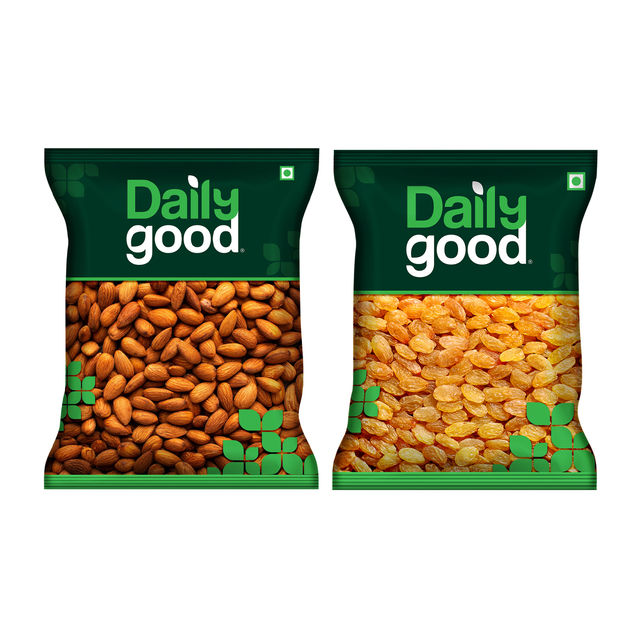 Daily Good Almond (California)(200gms) & Daily Good Raisin Golden(200gms) Combo