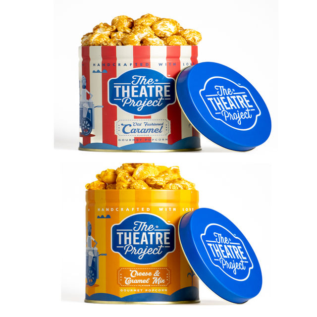 Ttp Popcorn Tins - Cheese & Caramel Mix(88gms) & Ttp Popcorn Tins - Old Fashioned Caramel(88gms) Combo