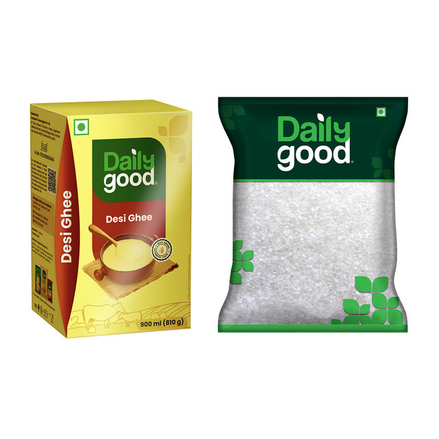 Daily Good Desi Ghee(900ml) & Daily Good Medium Sugar(5kg) Combo