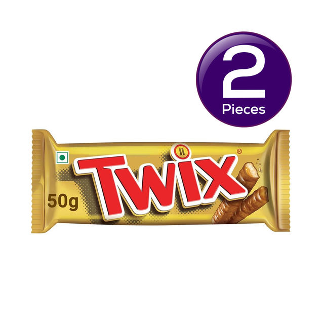 Twix Cookie Caramel Chocolate Bar 50 g Combo