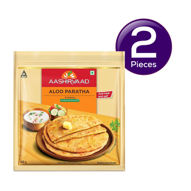 Aashirvaad Ready To Cook Aloo Paratha 400 g Combo