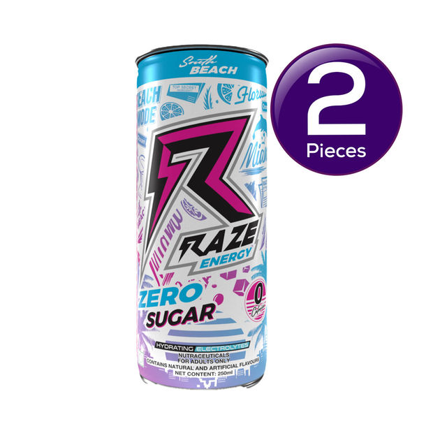 Raze Functional Energy Drink South Beach Can 250 ml Combo