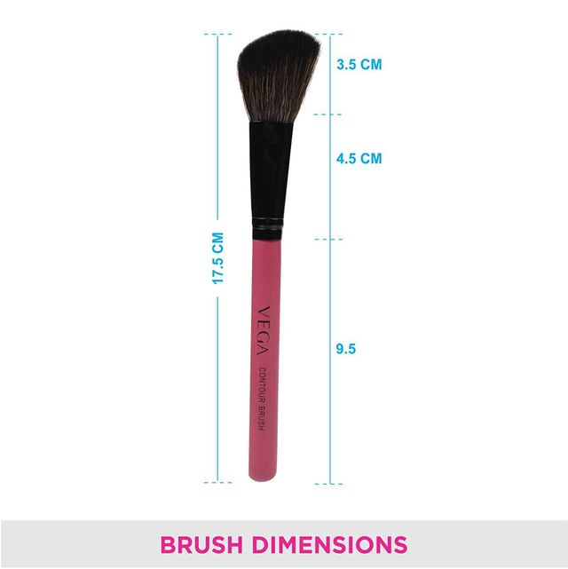 VEGA Contour Makeup Brush For Flawless Application With Soft Bristles (Mbp-03)