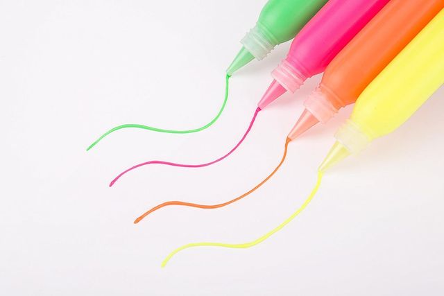 Fevicryl 3D Neon Liners Color Set