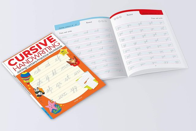 Cursive Handwriting Word Family Level 1 Practice Workbooks for Children (Set of 4 Books)