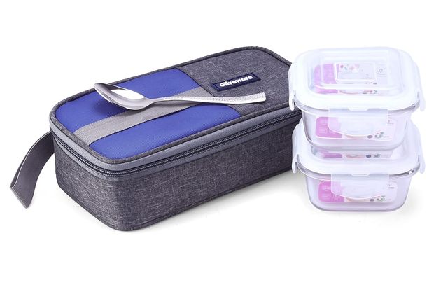 Oliveware Freshco Glassware Lunchbox - Blue