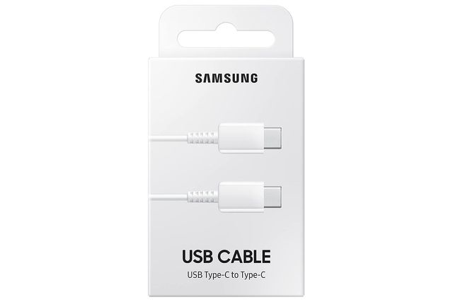 Samsung USB cable USB and Type C port 1 m - White