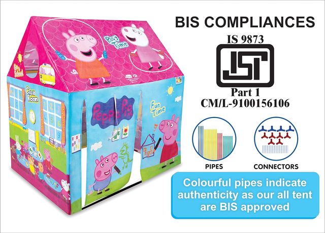 Itoys Peppa Pig Theme Play Tent House For Kids 5 Years And Above Play House For Girls And Boys