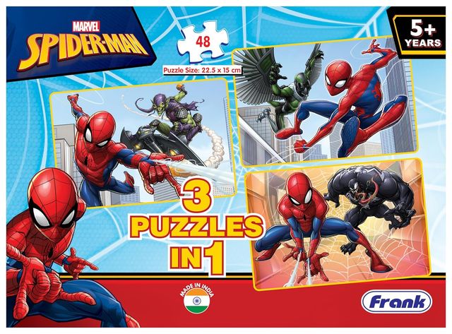 Frank Spider-Man - 3 In 1 Puzzle - 48 Pieces Each