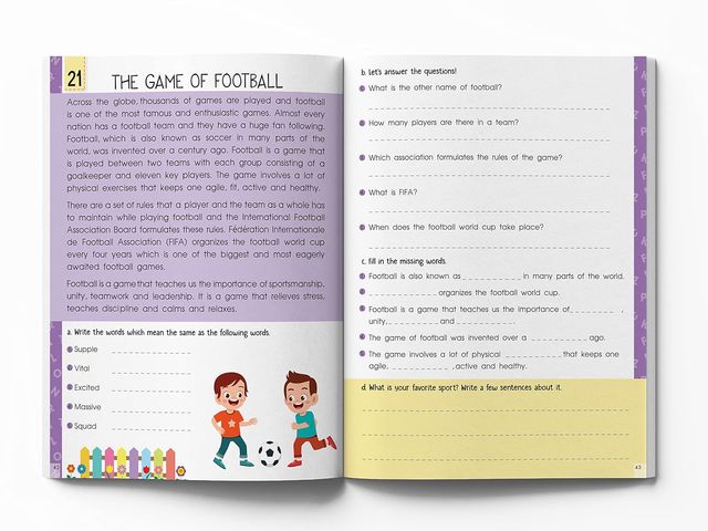 Fun Time Reading Comprehension - Activity Workbook For Children - Level 1