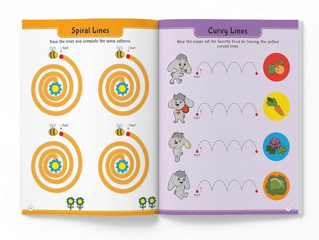 101 Pencil Control Activity Book For Kids: Tracing Practise Book Age 2+