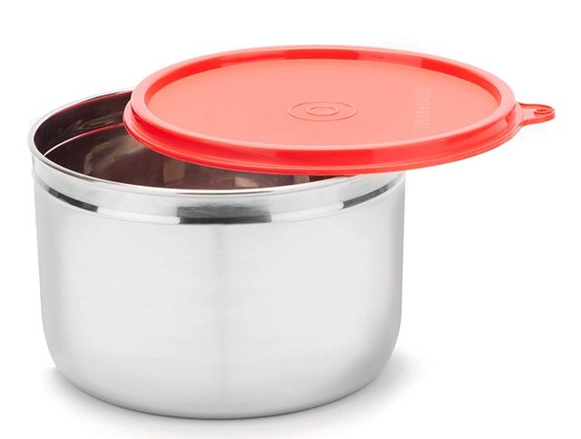 SignoraWare Store Well Steel Container 1.1Ltr, 1Pc, 3715Red