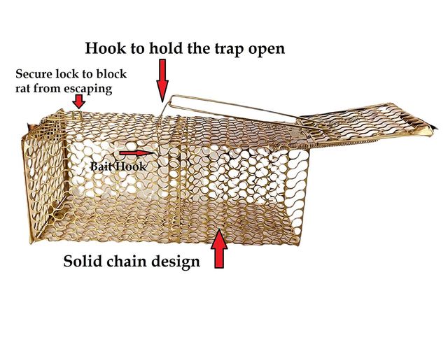 Homeharmony Rat/Mouse/Rodent Trap Cage Rustic Copper