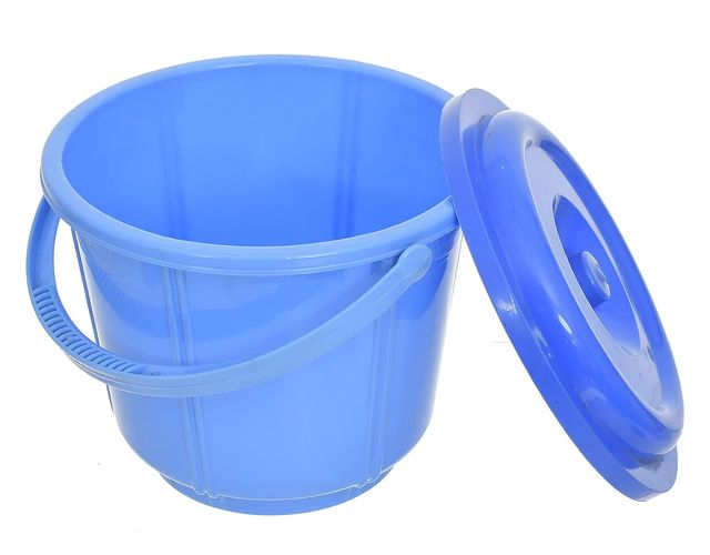Kuber Industries 5 L  Plastic Kitchen Storage Container with Handle & Lid | Blue