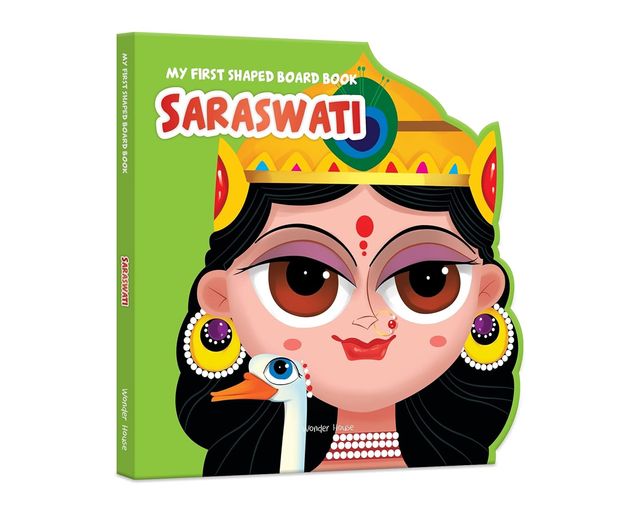 Illustrated Saraswati Hindu Mythology Picture Book For Kids Age 2+ (Indian Gods And Goddesses)