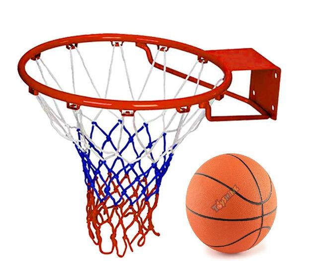 Toyshine Professional Heavy Duty Polyester Basketball Stand With Net And 7 No Basketball
