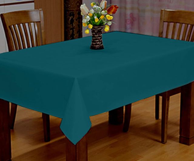 Lushomes Side Table Cover - Green | Classic Plain | 40 x 40 inch
