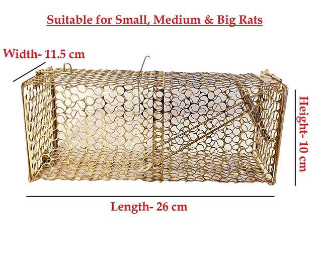 Homeharmony Rat/Mouse/Rodent Trap Cage Rustic Copper