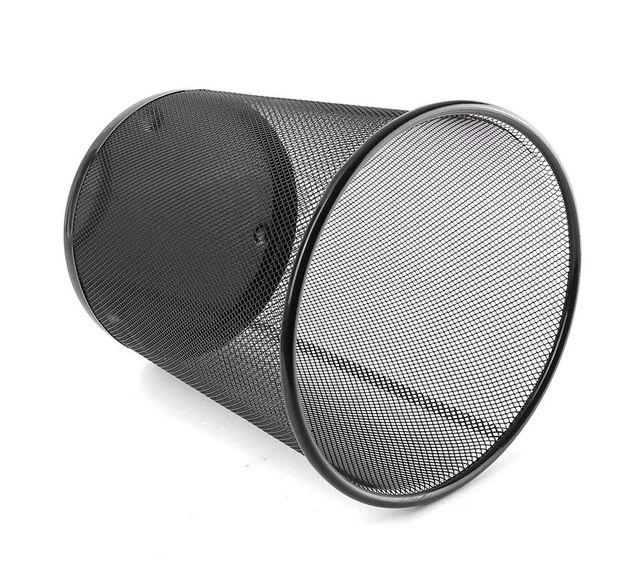 Chrome Mesh Dust Bin | Big