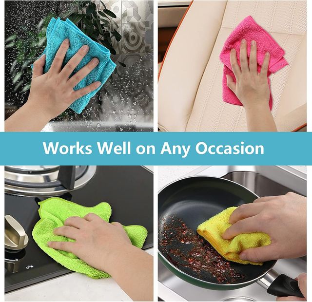 Status Duster Set of 4 | 30 x 40 Cm | Assorted