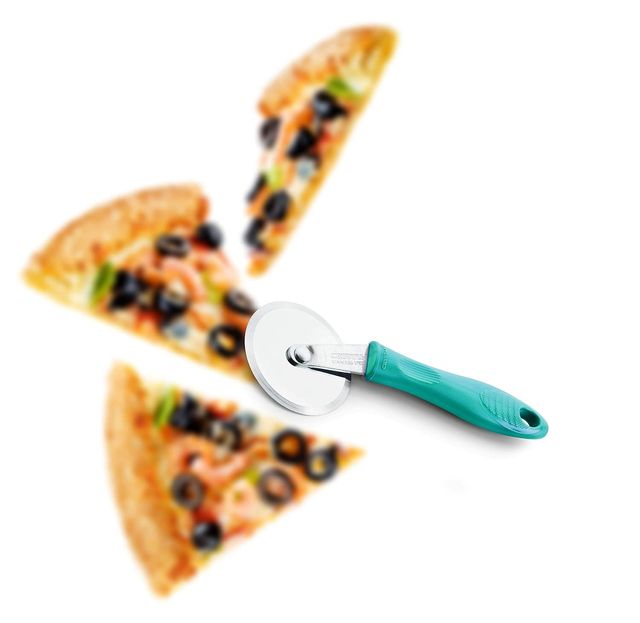Crystal Stainless Steel Pizza Cutter, Multicolour