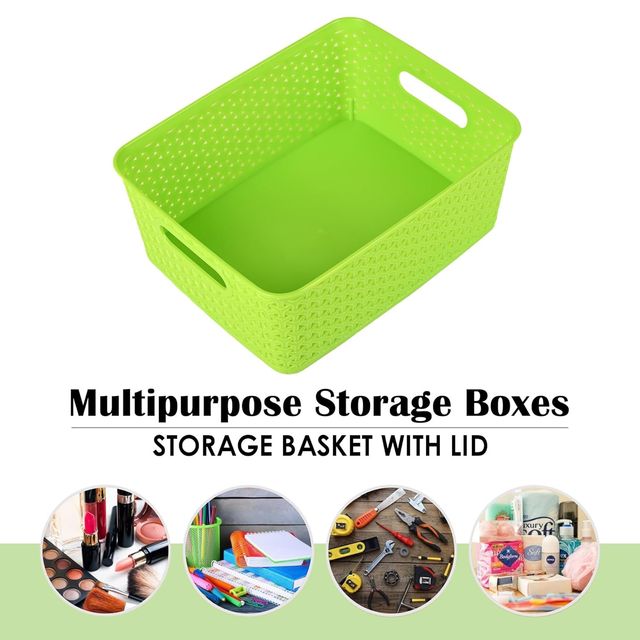 Kuber Industries 3 Pcs Stackable Storage Box Set | Multi-Purpose Organizer for Baby - Multicolor