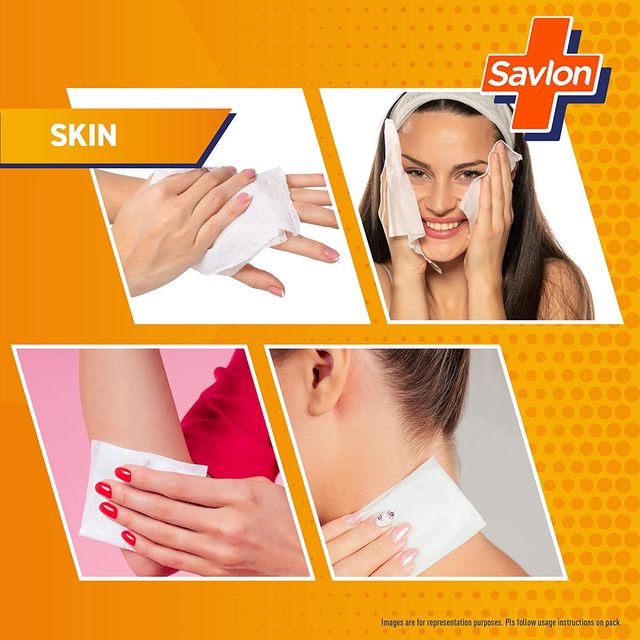 Savlon Germ Protection Wipes, Germ Protection, Skin Friendly pH, For Hands, Body, Surface 72 pc Combo