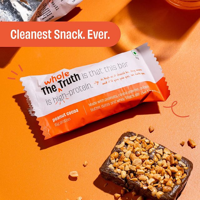 The Whole Truth Peanut Cocoa Protein Bar 52 g Combo