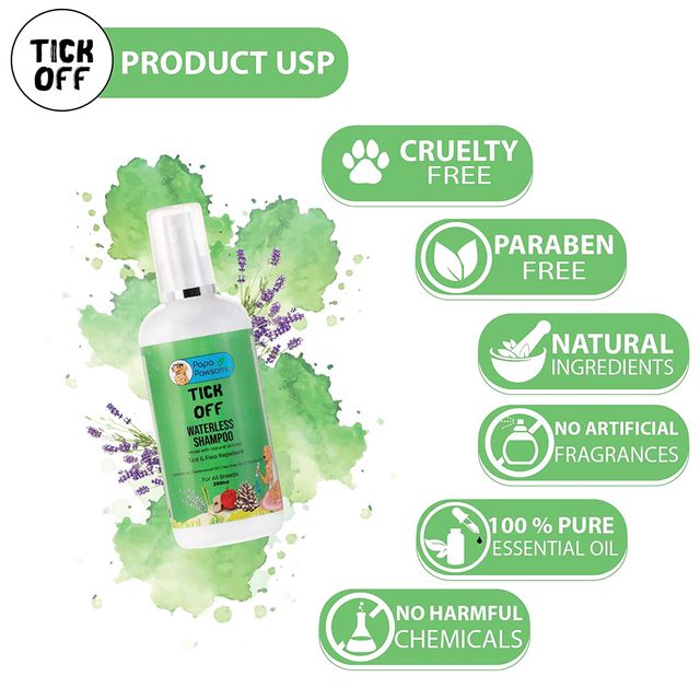 Papa Pawsome Tick Off Waterless Shampoo
