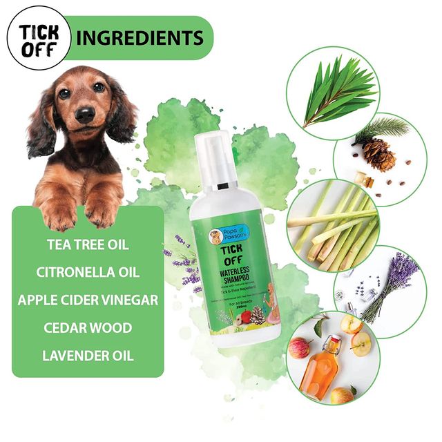 Papa Pawsome Tick Off Waterless Shampoo