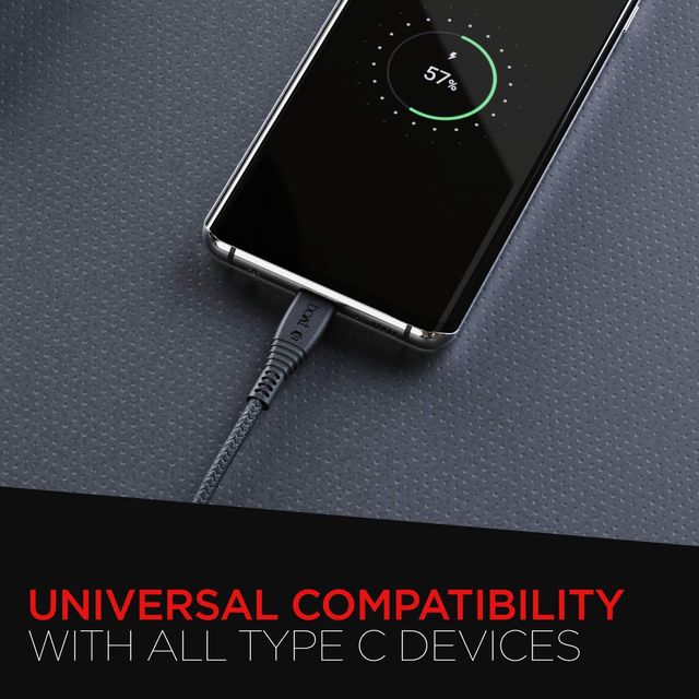 boAt Type C Cable w/ 3A Rapid Charging & 480 Mbps Data Transmission Speed - Type-C A325 (Black)