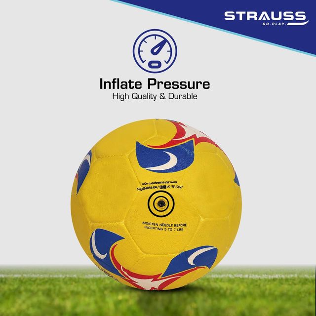 Strauss Goal football, Size-5, Yellow