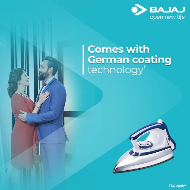 Bajaj Stainless Steel Majesty Dx-11 1000 Watts Dry Iron