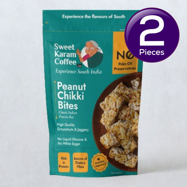 Sweet Karam Coffee Peanut Chikki Bites 150 g Combo
