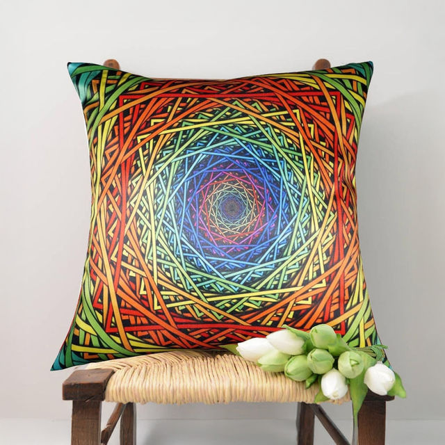Lushomes Cushion Covers - Printed Endless Cushion | 16 x 16 inch