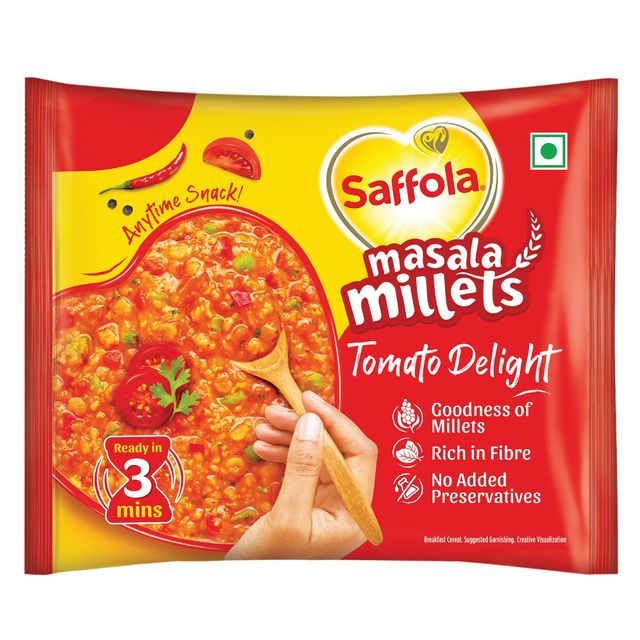 Saffola Masala Millets Tomato Delight| Lower In Calories Yummy Millets For Happy Tummy