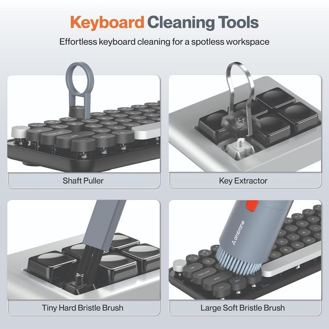 Ambrane 20-in-1 Cleaning Kit for Smartphones/Tablet/PC Computer/Laptops/Keyboards (ACK-01)