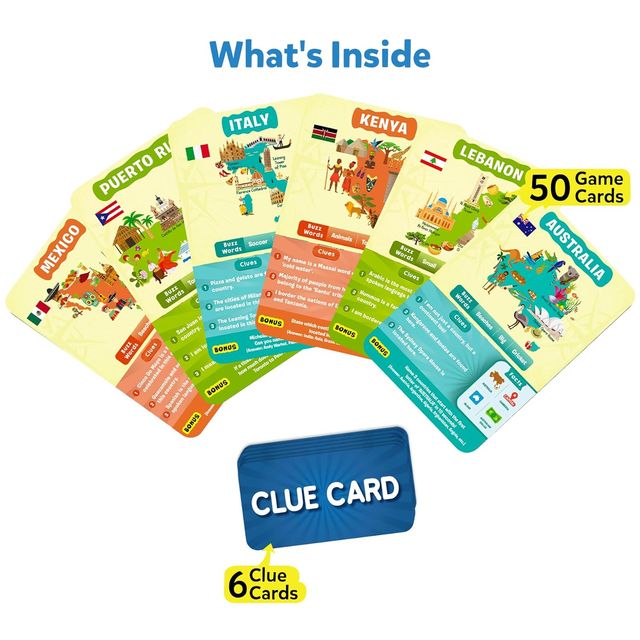 Skillmatics Guess In 10 - Countries Of The World Card Game (8+ Years)