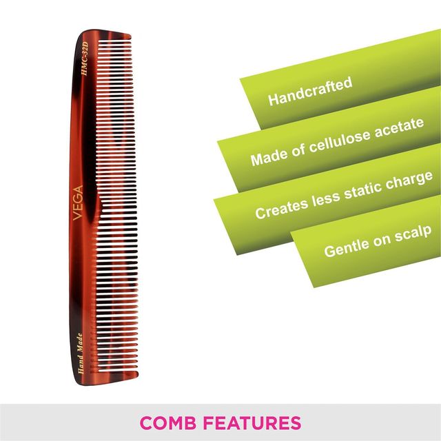 VEGA Graduated Dressing Hair Comb for Men and Women, (HMC-32D)
