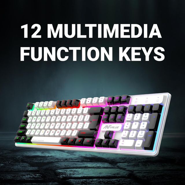 Ant Esports Mk1700 Wired Rgb Membrane Keyboard