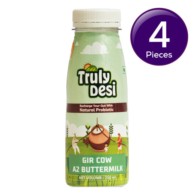 Truly Desi A2 Buttermilk 250 ml Combo