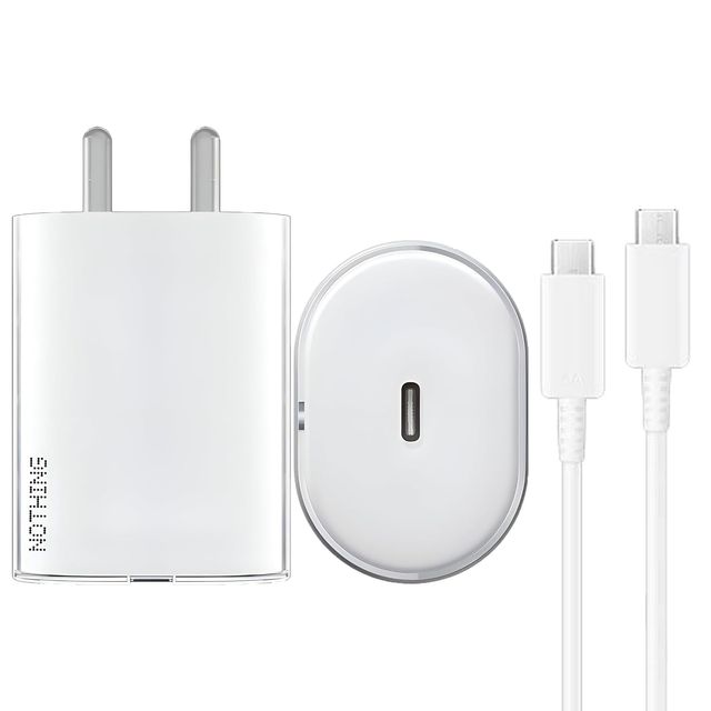 Sounce 45W Type-C Fast Charging Charger | PD 3.0 & PPS | For Nothing Phone 2-Phone 1 | White