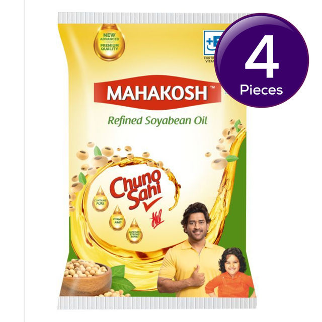 Mahakosh Refined Soyabean Oil | Pouch 770 g Combo