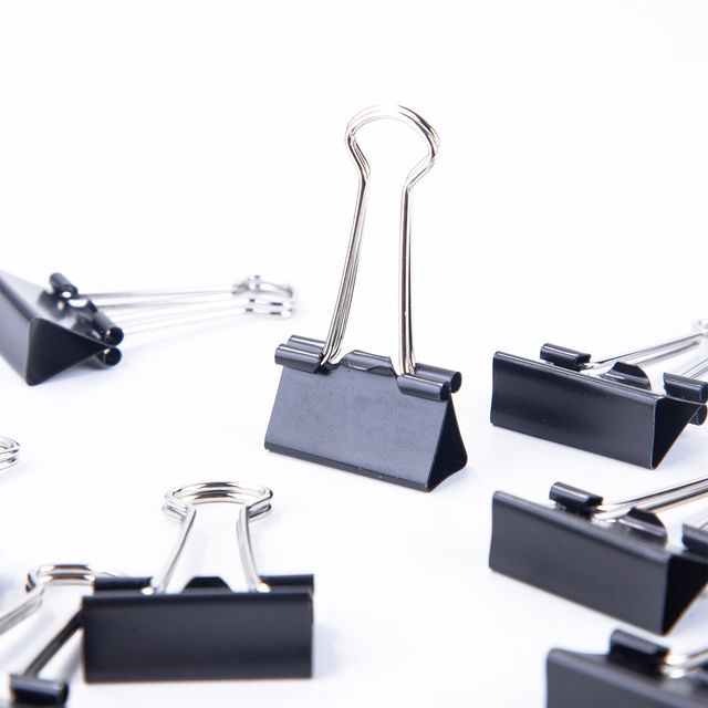 Deli W38564 Binder Clips 25 Mm Blk 12 T