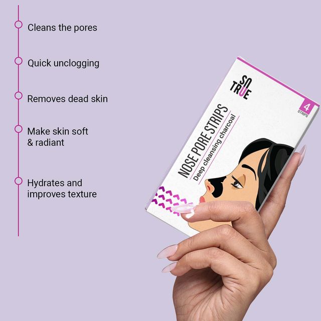 Sotrue Aloe Vera & Activated Charcoal Nose Pore Deep Cleansing Strips