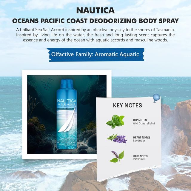 Nautica Oceans Pacific Coast Body Spray